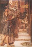 Alma-Tadema, Sir Lawrence The Parting Kiss (mk24) oil